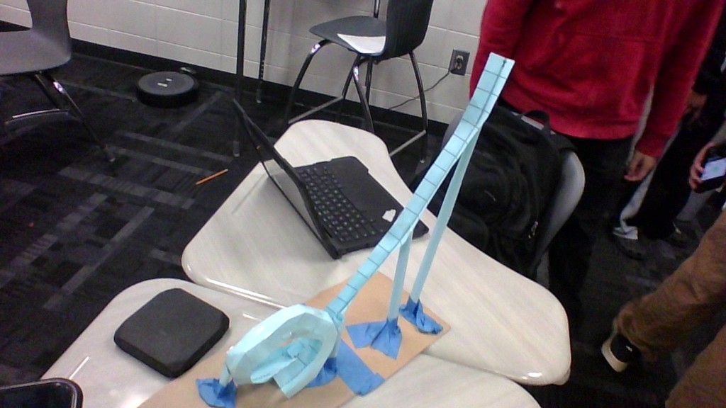 Image showing 🎢🎢 Coach Transue’s Advanced Algebra students are taking math to new heights! 🎢🎢 This week, they wrapped up their unit on quadratic equations with an exciting Summative Assessment Challenge — using parabolas to design and build marble roller coasters! 🎢💫 Students had to create and adjust their roller coasters to meet one of three challenges: 1️⃣ Successfully pass through a vertical loop 2️⃣ Successfully pass through a horizontal loop 3️⃣ Successfully make it over an incline Hands-on learning meets creative problem solving — and these Tigers were up for the challenge! 💪🐯🖤💛 #Tigers #STEM #MathInAction #HandsOnLearning #EvansCountyCharter #AdvancedAlgebra #QuadraticEquations #LearningIsFun #BlackAndGoldPride