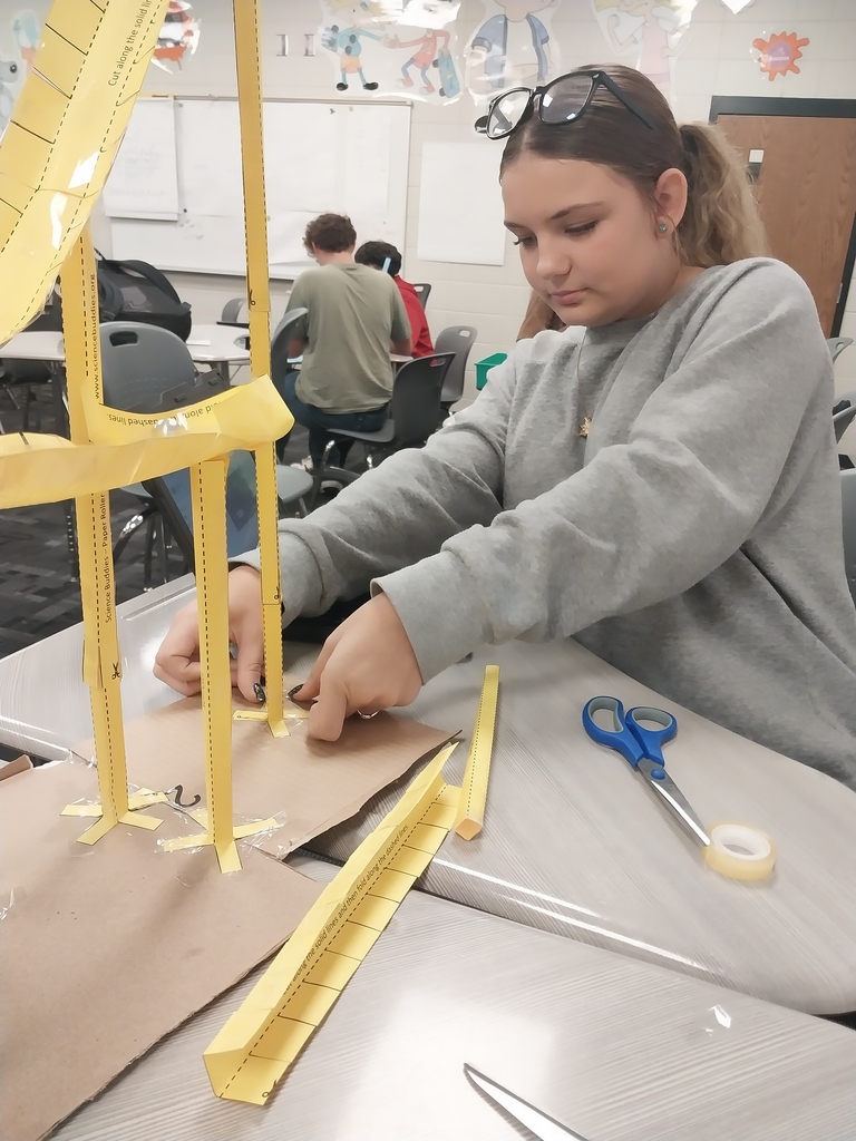 Image showing 🎢🎢 Coach Transue’s Advanced Algebra students are taking math to new heights! 🎢🎢 This week, they wrapped up their unit on quadratic equations with an exciting Summative Assessment Challenge — using parabolas to design and build marble roller coasters! 🎢💫 Students had to create and adjust their roller coasters to meet one of three challenges: 1️⃣ Successfully pass through a vertical loop 2️⃣ Successfully pass through a horizontal loop 3️⃣ Successfully make it over an incline Hands-on learning meets creative problem solving — and these Tigers were up for the challenge! 💪🐯🖤💛 #Tigers #STEM #MathInAction #HandsOnLearning #EvansCountyCharter #AdvancedAlgebra #QuadraticEquations #LearningIsFun #BlackAndGoldPride