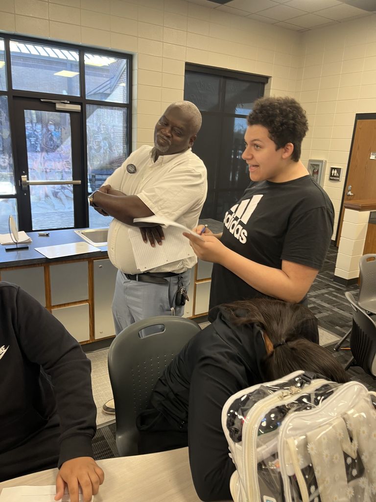 Image showing CHS Transition Students are on Patrol! 🚨 Our Transition students took a hands-on approach to learning about campus security, emphasizing observation, communication, and safety awareness. After mastering patrol procedures and key vocabulary, they conducted real-time "security patrols," checking doors, identifying hazards, and marking safe areas on their maps. 🧭 The best part? They got to share their findings and ask questions directly to School Resource Officer Ron Smith and CHS assistant principal Randy Cooper This activity underscored the importance of responsibility, teamwork, and keeping our school safe. Great job, security team! 👍 #TheDEN #CHSTransition #SchoolSafety #CampusSecurity #SRO #RealWorldSkills #CommunityPartnership 👮♂️