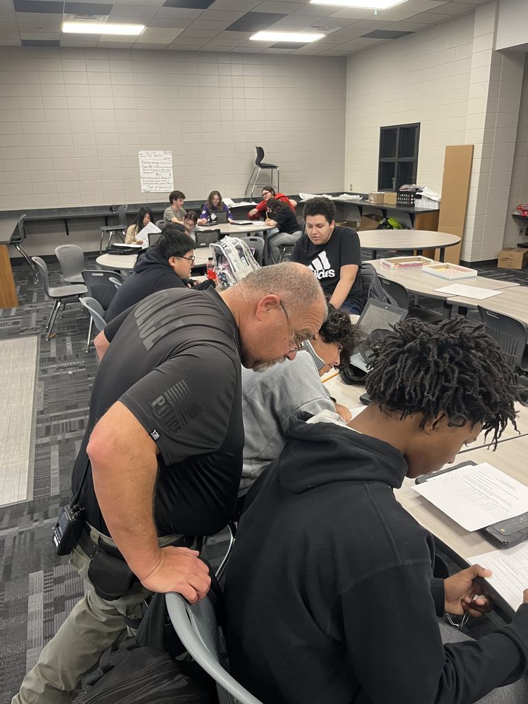 Image showing CHS Transition Students are on Patrol! 🚨 Our Transition students took a hands-on approach to learning about campus security, emphasizing observation, communication, and safety awareness. After mastering patrol procedures and key vocabulary, they conducted real-time "security patrols," checking doors, identifying hazards, and marking safe areas on their maps. 🧭 The best part? They got to share their findings and ask questions directly to School Resource Officer Ron Smith and CHS assistant principal Randy Cooper This activity underscored the importance of responsibility, teamwork, and keeping our school safe. Great job, security team! 👍 #TheDEN #CHSTransition #SchoolSafety #CampusSecurity #SRO #RealWorldSkills #CommunityPartnership 👮♂️