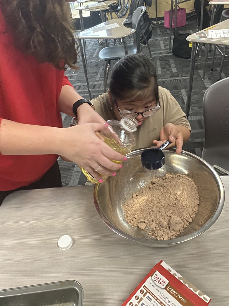 Image showing Learning is delicious and essential! 🧠 Students in Ms. Johnson's, Ms. McNeal's, and Ms. Martin's classes got hands-on with a fantastic cooking lesson today. 🧑🍳 They practiced critical life skills by reading and following a recipe precisely, all while getting a taste of STEM! 🍎 This fun, interdisciplinary activity demonstrated exactly how math (measurements, fractions!) and science (chemical reactions, heat!) work together to create something amazing. From measuring ingredients to enjoying the final product, these students proved that following directions and teamwork lead to sweet success! Great job, everyone! 👏 #TheDEN #STEMinAction #CookingClass #LifeSkills #MathAndScience #FollowTheRecipe 📚🧁