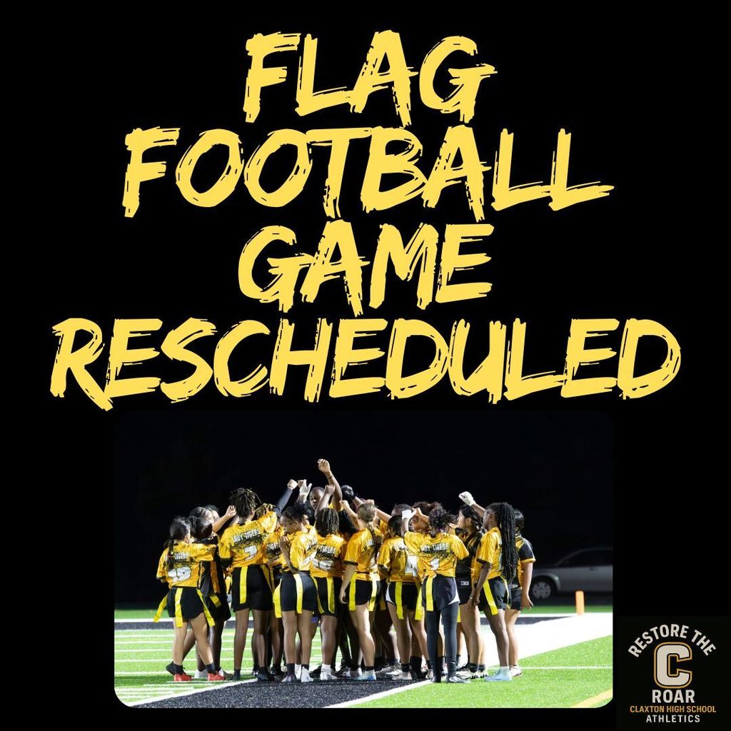 Flag Football Game Rescheduled