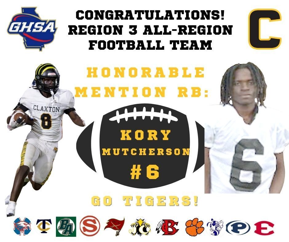 KORY MUTCHERSON ALL REGION