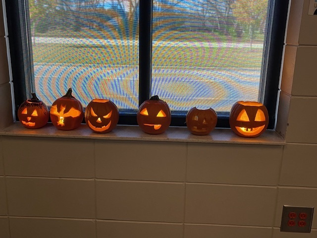 Image showing What's inside a pumpkin? Ask Mrs. Minis' Biology class! 🧠 Students spent time exploring the molecular building blocks of life by performing a hands-on lab to extract DNA from pumpkins. This simple yet powerful experiment helped them visualize DNA strands and reinforce their genetics lessons. After their lab, they enjoyed some fun carving time. Excellent job combining learning and celebration! 🖤🧡 #BiologyLab #DNAExtraction #MinisClass #ScienceEducation