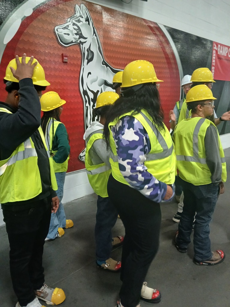 Image showing Learning from Industry Leaders! 🏭 Our High School High Tech students visited Great Dane in Statesboro on 11/13/25. This valuable tour gave students a comprehensive look at the company's operations, showing them the scale and teamwork involved in manufacturing. They learned about pathways to employment, competitive benefits, and the skills needed to succeed in a major facility. Great job connecting with the world of work! 🖤💛 #HighSchoolHighTech #JobReadiness #Manufacturing #FieldTrip