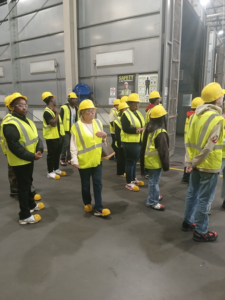 Image showing Learning from Industry Leaders! 🏭 Our High School High Tech students visited Great Dane in Statesboro on 11/13/25. This valuable tour gave students a comprehensive look at the company's operations, showing them the scale and teamwork involved in manufacturing. They learned about pathways to employment, competitive benefits, and the skills needed to succeed in a major facility. Great job connecting with the world of work! 🖤💛 #HighSchoolHighTech #JobReadiness #Manufacturing #FieldTrip