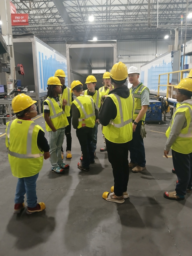 Image showing Learning from Industry Leaders! 🏭 Our High School High Tech students visited Great Dane in Statesboro on 11/13/25. This valuable tour gave students a comprehensive look at the company's operations, showing them the scale and teamwork involved in manufacturing. They learned about pathways to employment, competitive benefits, and the skills needed to succeed in a major facility. Great job connecting with the world of work! 🖤💛 #HighSchoolHighTech #JobReadiness #Manufacturing #FieldTrip
