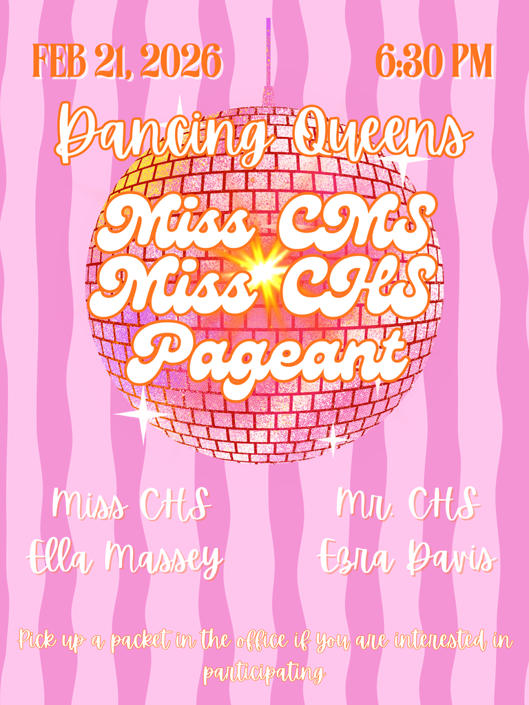 Image showing 👑 It's Almost Pageant Time! 👑 Are you ready to be crowned a Dancing Queen?🕺💃 The Miss CMS and Miss CHS Pageant is approaching, and if you're interested in being a contestant, don't miss the upcoming interest meeting! Meeting Details: When: Thursday, November 20 Time: During CMS and CHS Tiger Pride Times Where: The Nurse's Office If you have questions, please contact Mrs. Bendi West at bwest@evanscountyschools.org. Don't miss your chance to shine! 🖤💛 #MissCMS #MissCHS #PageantTime #DancingQueens