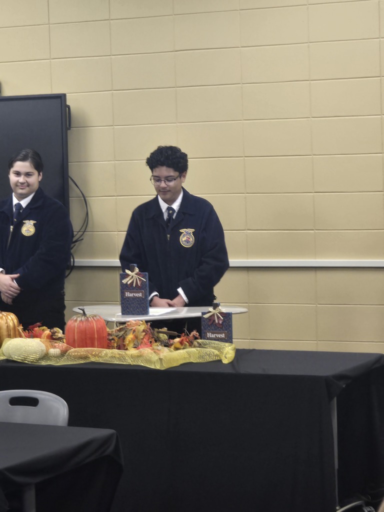 Image showing A Heartfelt Thank You! 🦃🙏  Thank you to all the CHS FFA members and their families who attended our first annual Thanksgiving Dinner! It was a truly great time of food, fellowship, and community. We appreciate everyone who contributed to the feast! 🖤💛  We were happy to extend the spirit of giving after the dinner was over by sharing some of our extra food with our incredible Evans County first responders. Thank you for all you do for our community! 🚒🚓  #TheDEN #ClaxtonFFA #FFAFamily #ThanksgivingDinner #FirstResponders