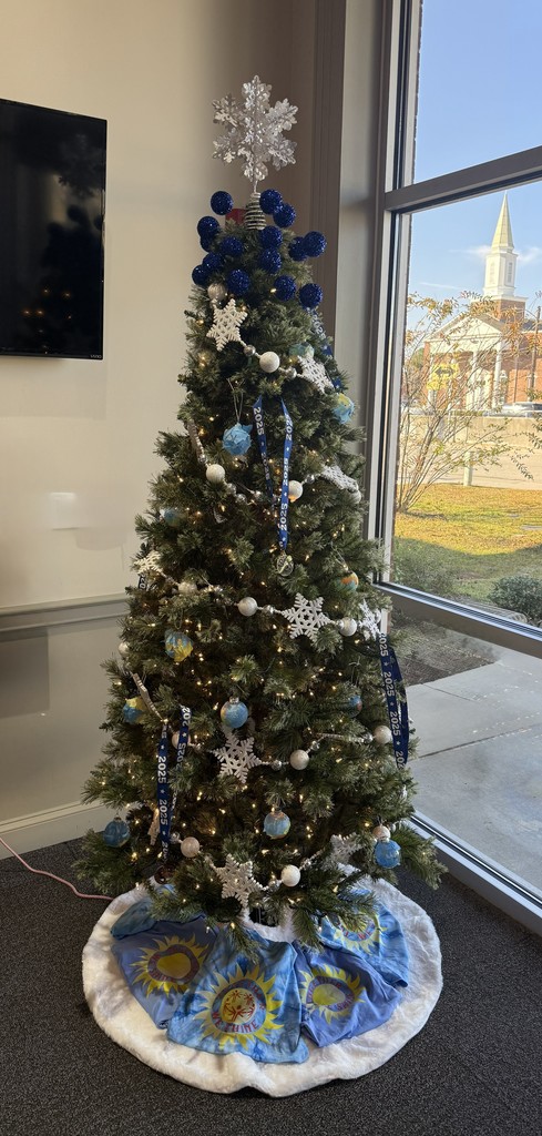 Image showing ✨Please visit the Evans County Downtown Development Authority's Festival of Trees hosted by Claxton City Hall to see the tree decorated with beautiful, custom ornaments made by the dedicated CMS/CHS Special Olympics athletes during the fall games. The Festival of Trees is on display at City Hall through January 2, 2026 during business hours (Mondays- Thursdays 8:15-4:30 and Fridays 8:15-12:00).  #HolidaySeason #AthleteArt #ClaxtonCityHall #FestiveOfTrees 🎄