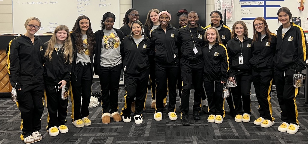 Competition Cheer Team with Coach Maurice before leaving this morning