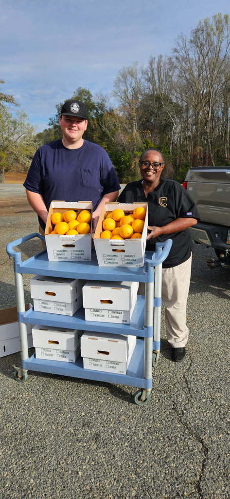 Usher Southern Citrus delivering cara cara oranges to CES.