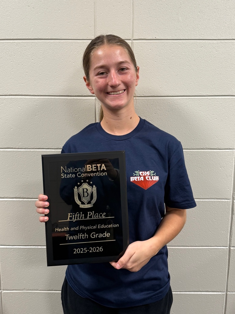 Image showing 🌟 CHS Beta Club is Wired for National Success! 🌟 We are bursting with pride for our Claxton High School Beta Students who attended the State Beta Convention in Savannah, GA! The students worked incredibly hard on projects centered around the theme, "Wired for Success." Their creativity, dedication, and teamwork paid off! 🖤💛 We are thrilled to announce that the following students earned a spot to compete at the National Beta Convention in Nashville, TN, in June 2026! First Place National Qualifiers: Ramon Soto Dentil (12th Grade Spanish) Allison Martinez (Fiber Arts - Division 1) Amy Allende-Muthe (Onsite Cake Decorating - Division 1) Joselin Baltazar-Venagas (Hand Drawn Anime - Division 2) Other National Qualifiers: 2nd Place: Gabriel Trejo Samano (11th Grade Spanish) 4th Place: Gaby Francis (3D Design) 5th Place: Hannah Hendrix (12th Grade Health/Physical Education) Congratulations to all our qualifiers! Your hard work is an inspiration. Nashville, here we come! 🚀 #CHSBeta #NationalQualifiers #BetaConvention #WiredForSuccess #StudentAchievement 🏆