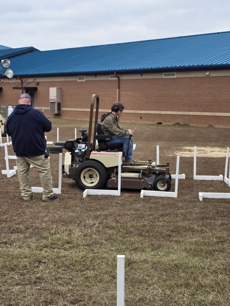 Image showing 🌟 FFA Skills in Action! 🚜🔧 Shout out to Freshman FFA member Henry Haire (9th grade) for recently competing in the Central Region Lawnmower Operation Career Development Event (CDE) held at West Laurens High School! Henry demonstrated precision and skill in this practical event. Keep up the excellent work, Henry! Your dedication to mastering these valuable skills is inspiring. 👏 #TheDEN #ClaxtonFFA #LawnmowerCDE #CareerSkills #FreshmanSuccess #AgMechanics 🖤💛