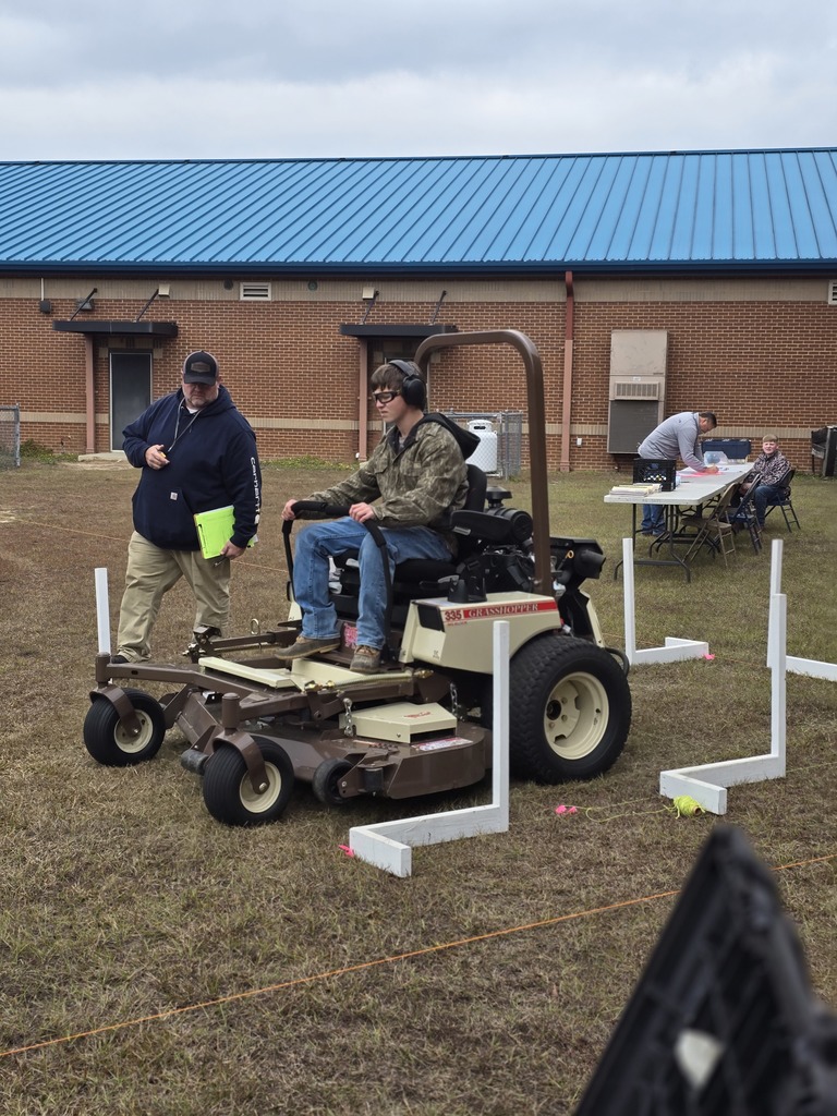 Image showing 🌟 FFA Skills in Action! 🚜🔧 Shout out to Freshman FFA member Henry Haire (9th grade) for recently competing in the Central Region Lawnmower Operation Career Development Event (CDE) held at West Laurens High School! Henry demonstrated precision and skill in this practical event. Keep up the excellent work, Henry! Your dedication to mastering these valuable skills is inspiring. 👏 #TheDEN #ClaxtonFFA #LawnmowerCDE #CareerSkills #FreshmanSuccess #AgMechanics 🖤💛