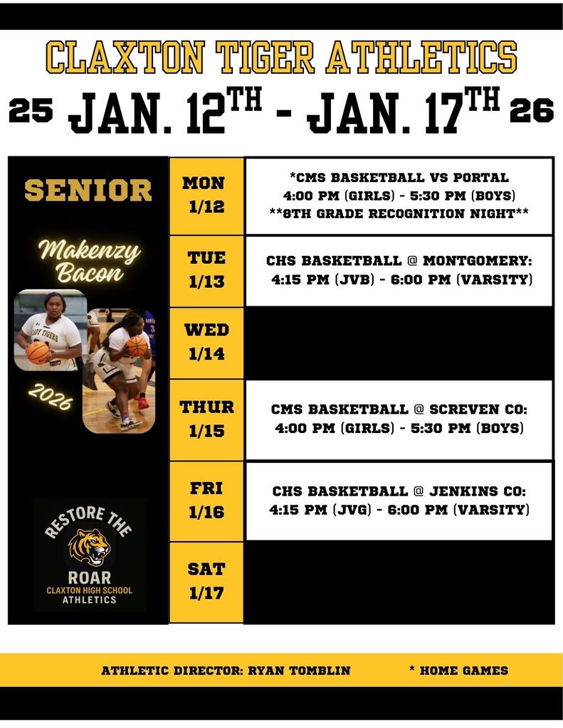This Week in Tiger Athletics January 12th-January 17th