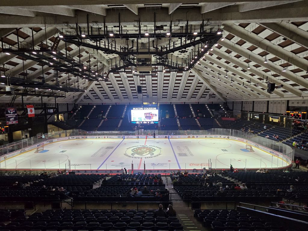 Image showing Macon Mayhem Madness with Claxton FFA! 🏒🥅  On Friday, December 19, 2025 some of  our Claxton FFA chapter members headed to the Macon Coliseum for a high-energy FFA Night!  The atmosphere was electric as the Macon Mayhem took to the ice. After a tough first period, the Mayhem showed incredible resilience, rallying back to secure a thrilling 3-2 overtime victory! ⛸️🔥  It was a night full of intense moments and a great reminder of what teamwork and persistence can achieve. Our students had a fantastic time representing The DEN in Macon!  #TheDEN #ClaxtonFFA #FFANight #MaconMayhem #HockeyNight #OvertimeWin #TigerPride 🖤💛