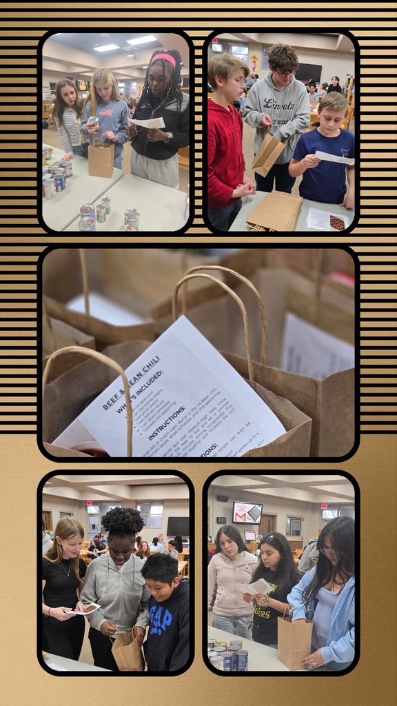 CMS BETA Club prepares chili ingredient bags for food bank