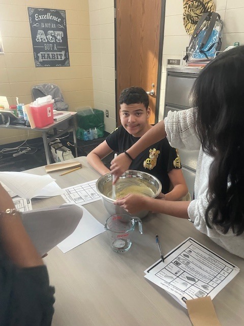 Image showing Guacamole, Cupcakes, and Great Teamwork! 🥑🧁  The CHS peer group had a busy and productive day in the kitchen! The group worked together to prepare a student-selected menu of fresh guacamole and delicious cupcakes.  While the food was fantastic, the real focus was on mastering the "ingredients" of a successful team. Students practiced:  Clear Communication: Keeping everyone on the same page.  Mutual Support: Helping teammates cross the finish line.  Organization: Maintaining a tidy and efficient workspace.  By staying organized and supporting one another, our students ensured a smooth and efficient food prep process. Great job to all our student chefs! 🖤💛  #LifeSkills #Teamwork #KitchenSkills #StudentSelected #TigerPride