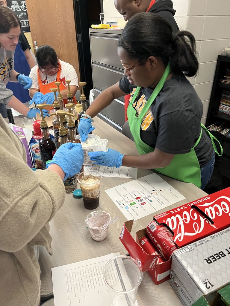 Image showing Beyond the Worksheet: Real-World Budgeting in Ms. Johnson’s Class 📉💰  If you walk by Ms. Johnson’s room, you might see students hard at work on creating various beverages for the Drink Cart orders that faculty and staff have ordered, but the real magic is happening behind the scenes with the students' monthly budgets.  Students are learning that a paycheck is more than just spending money—it's about responsibility. By using the "earnings" from their time working at the Drink Cart to pay for simulated "living expenses" (rent, phone bills, and utilities), they are developing the habits they need for life after graduation.  Once the bills are settled, the remaining "profit" can be used for snacks and drinks. This hands-on approach to budgeting turns abstract math into a tangible life skill. Great job, Ms. Johnson. Ms. Martin, Ms. McNeal, and students! We hear from faculty and staff that the drinks are delicious!  #Adulting101 #BudgetingSkills #CareerPrep #TigerPride