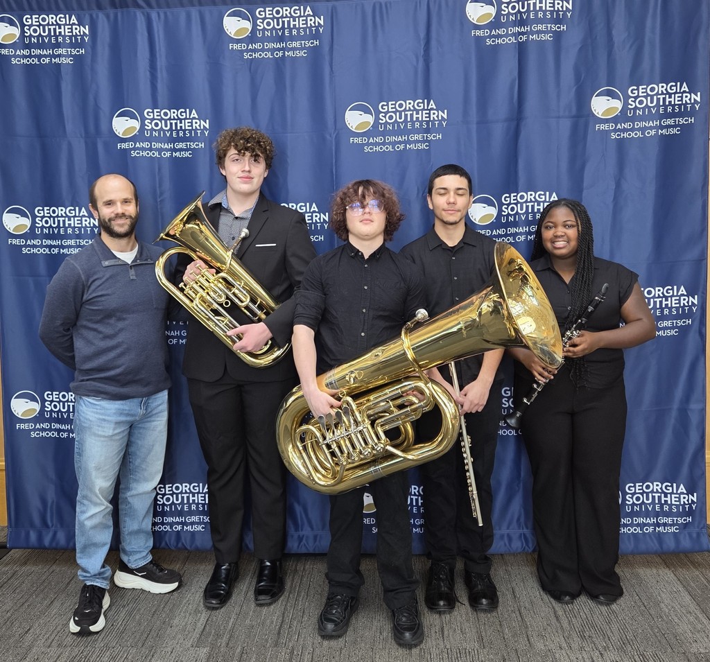 Image showing 🎶 Big News for our Claxton Musicians! 🎶  We are so proud of our students who recently represented the Claxton Band program at the GMEA District Honor Band at the Georgia Southern Performing Arts Center! 🎺🎷  From Thursday, Feb. 5, through Saturday, Feb. 7, these dedicated musicians joined the top performers from across Southeast Georgia for an intensive musical marathon:  Aaliyah Beasley (CHS)  Colton Emanuel (CHS)  Lane Lujan (CHS)  Mario Garcia (CHS)  Mateo Tepetate (CMS)  🎼 The Challenge This wasn't your average concert! These students didn't receive their music until the very first rehearsal on Thursday night. They spent all day Friday and Saturday mastering pieces far more difficult than their daily classroom music—having only 2.5 days to learn it all before performing a spectacular concert on Saturday evening.  👏 Special Thanks to our Directors A huge thank you goes out to Mr. Alfredo Maruri (CHS Band Director) and Ms. Melanie Grimes (CMS Band Director). We truly appreciate the countless extra hours they invested in working with these students, helping them prepare for their auditions and guiding them through every step of the Honor Band experience.  Congratulations to these students for their hard work, growth, and musical excellence! 🐯🎵  #ClaxtonBand #TigerPride #DistrictHonorBand #GMEA #MusicEducation #SoutheastGeorgia