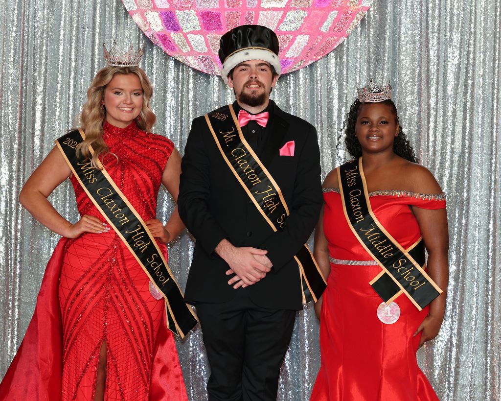 Image showing 👑 A Night of Royalty: CMS & CHS Pageant 2026 👑 We are so proud of all our contestants who took the stage with grace and confidence. Please join us in celebrating our newly crowned royalty and award winners!  Miss CMS 2026 Winner: Alexandria Cody (8th Grade)  Miss CHS 2026 & Honors Miss CHS 2026 and Interview Award: Mila Sapp (10th Grade) First Runner-Up: Francisca Lopez (11th Grade) Second Runner-Up and Spirit Award: Maci Eason (10th Grade) Photogenic Award: Kamryn Carter (12th Grade) Miss Congeniality & People’s Choice: Samantha Estrada (11th Grade)  Mr. CHS 2026: Aubrey Hendrix (12th Grade)  Congratulations to all our winners and participants! You represented CMS and CHS with class and elegance. We also want to thank the parents, teachers, and community members who helped make this evening a success with your help behind the scenes, as well as your support the night of the event.  #MissCMS #MissandMrCHS #TigerRoyalty #TigerPride #DancingQueens #ThankYou