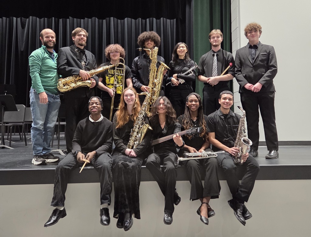 Image showing Big things are happening with the CMS/CHS Jazz Band! 🎷🎺  Since restarting the program in January 2025, our students have shown incredible growth. On Friday, February 13, 2026 twelve of our talented musicians represented Claxton at the District Jazz Band held at Georgia Southern University. This is a massive leap from last year, when the program was represented by just one student!  Congratulations to our 2026 honorees: Michael Griffin, Aaliyah Beasley, Colton Emanuel, Mario Garcia, Aubrey Hendrix, Yvonne Hung, Lane Lujan, Jason Newman, Mitchell Newman, Ramon Soto Dentil, Rayvelis Soto Dentil, and Rachel Wilkie.  Our Tigers performed in all four honor bands, with several students earning featured solos during the event. We are incredibly proud of the hard work these musicians have put in to find their rhythm so quickly. The future of Claxton Jazz is sounding bright! 🎶  #ClaxtonJazz #DistrictHonorBand #GeorgiaSouthern #TigerPride #MusicEducation