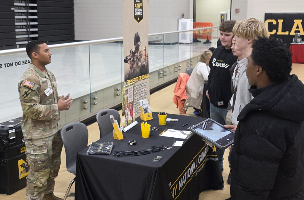 Image showing 🚀 A Huge Success: The 2nd Annual C-Day at The DEN! 🎓  CHS and The Den would like to extend a massive Thank You to the incredible organizations and individuals who helped make our 2nd Annual C-Day (Career, College, and Community) a triumph! By sharing your expertise, you are helping our Tigers map out their futures.  A special shout-out to our College and Career Showcase participants who met with all of our students throughout the day:  ⚡ Industry & Energy: ACE Electric, SACK Company, Canoochee EMC, Yancey Bros, Claxton Poultry 🏦 Finance: Tippins Bank, Claxton Bank, South Georgia Bank 🏥 Health & Community: Evans Memorial Hospital, Hagan Autism Center (Nathaniel O'Bear), Miranda Garrido, Job Training Unlimited 🎓 Education & Military: OTC Culinary Department, Army Reserves (Jason Trujillo), US Army, US Marines, Georgia Southern University/East Georgia State College, and Ogeechee Technical College  Thank you for investing in the Class of 2026 and beyond! 🐯🖤💛  #TheDEN #CDay2026 #CareerReady #CollegeBound #CommunityPartners #ClaxtonTigers