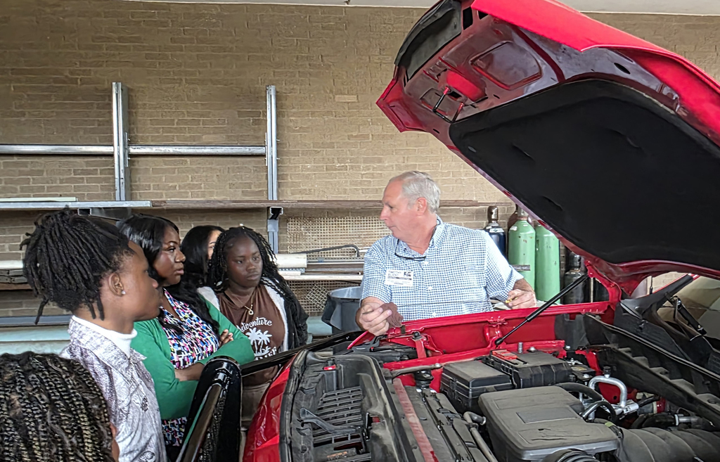Image showing 🛠️ Mastering the Skills for Success! ✨  Part of C-Day is ensuring our students are ready for the "real world." While our underclassmen focused on professional communication, our seniors dove into "Adulting 101" workshops!  🤝 Soft Skills Workshop (9th-11th Grade): Thank you to Mari Whitfield (RISE), James Tanner (Cardinal Corporation), Jasmine Perez (Claxton Poultry), and Marqueshia Henry (Burlington Distribution Center) for teaching our students the "unwritten rules" of professional success.  🎓 Senior Life Skills & Future Planning: Our seniors got hands-on with essential life lessons. Thank you to our guest instructors:  Cooking Basics: Ashleigh Guerin & Megan Powell (Evans Co. Extension Office)  Finances: Rosalind Ivey (South Georgia Bank)  Sewing Basics: Linda Blalock  Basic Car Care: Tim Bland  College Prep & FAFSA: Mordena Richardson (Talent Search) & Drevon Harvey (Georgia Southern)  We are building well-rounded citizens at The DEN! 🐯💼  #TheDEN #LifeSkills #SoftSkills #SeniorSeminar #ClassOf2026 #FutureReady