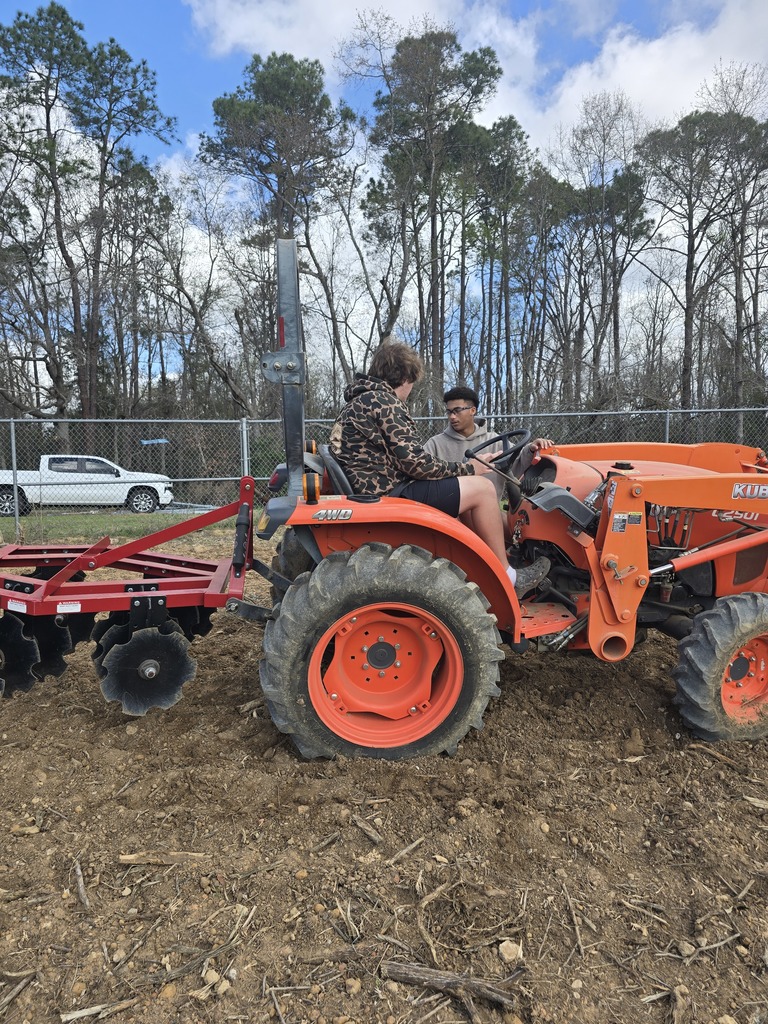 Image showing 🚜 Breaking Ground: Ag Mech 2 is Heading to the Field! 🌱  Spring is just around the corner, and our Ag Mechanics 2 students are making sure The DEN is ready! This week, students moved from the classroom to the tractor seat to begin prepping the soil for our springtime grass planting.  This hands-on lesson focused on the mastery of the three-point harrow. Operating a tractor while pulling an implement requires a high level of coordination and a "safety-first" mindset. Our Tigers aren't just driving; they are learning the technical side of agriculture, including:  Safe Operating Procedures: Mastering the "rules of the road" for agricultural machinery.  Hitch Mastery: Identifying tractor parts and the complex mechanics of attaching and removing implements.  Precision Prep: Using the harrow to break ground effectively for optimal planting conditions.  We are proud to see our students applying their classroom knowledge to real-world tasks! 🐯🖤💛  #TheDEN #AgMechanics #HandsOnLearning #FutureFarmers #TractorSafety #ClaxtonHigh