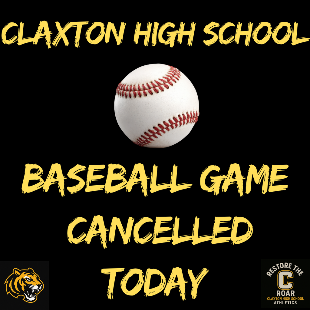 CHS Baseball Game Cancelled Today