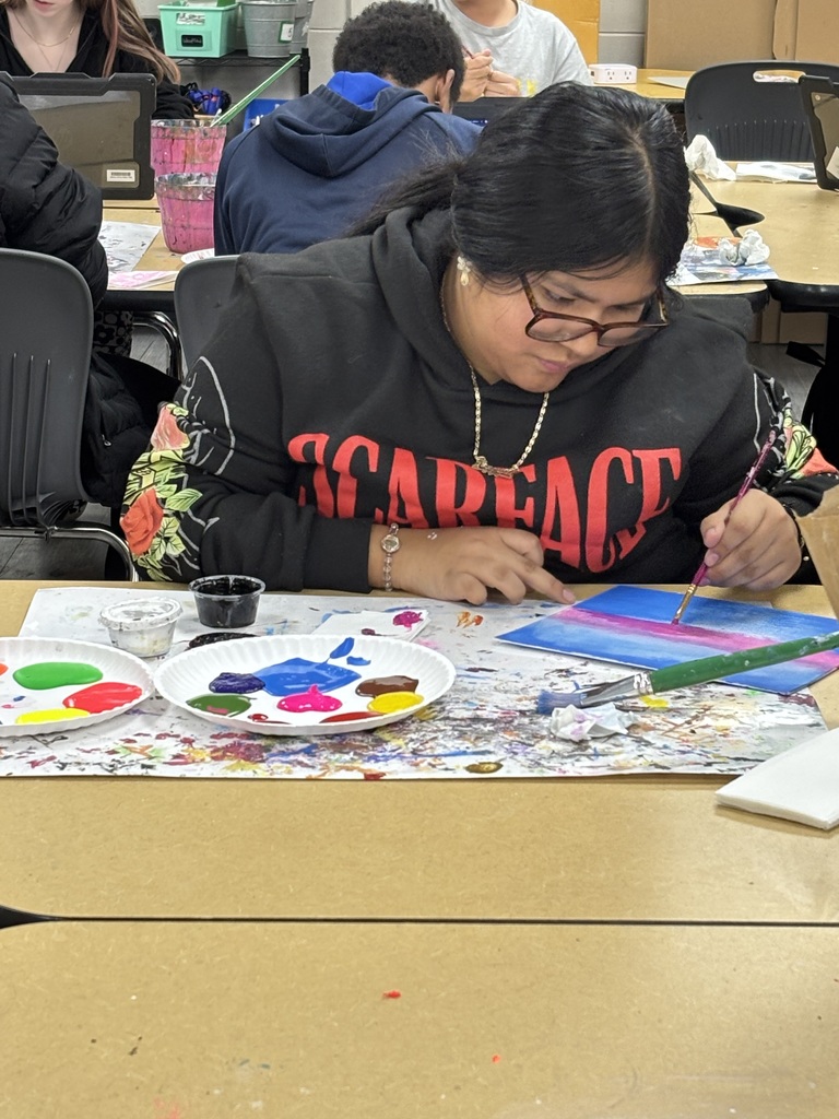 Art Students Try Out Various Techniques