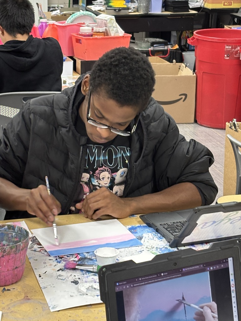 Art Students Try Out Various Techniques