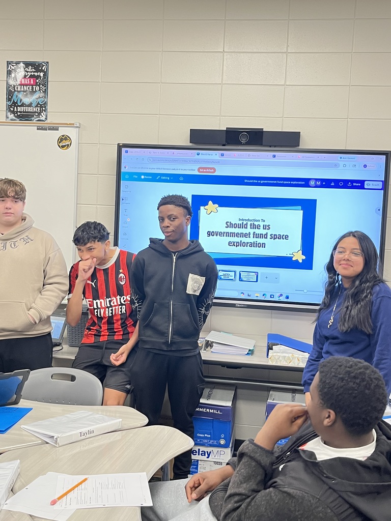 Image showing 🚀 Space: The Final (Classroom) Frontier! 👩🚀 Mrs. Branches’ 9th graders took on a massive debate: Should the US Government fund space exploration? 🛰️💰 The arguments were stellar, the evidence was grounded, and the energy was through the roof! It was amazing to see our Tigers🐯 using their voices to tackle big world issues.✨ What do YOU think? 🚀 Fund it! We need to explore. 🌍 Focus here! We have enough to do on Earth. 🐯✨ #SpaceDebate #9thGrade #TigerTalk #ClassroomHighlights