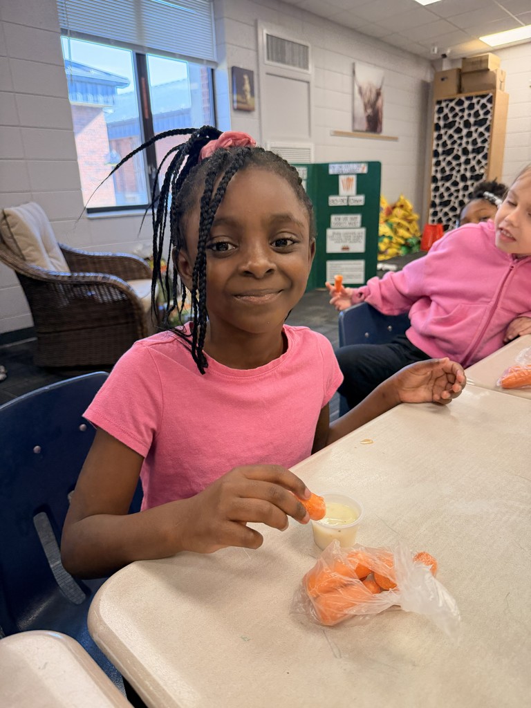 Student enjoyed learning about the Harvest of the Month, root vegetables.