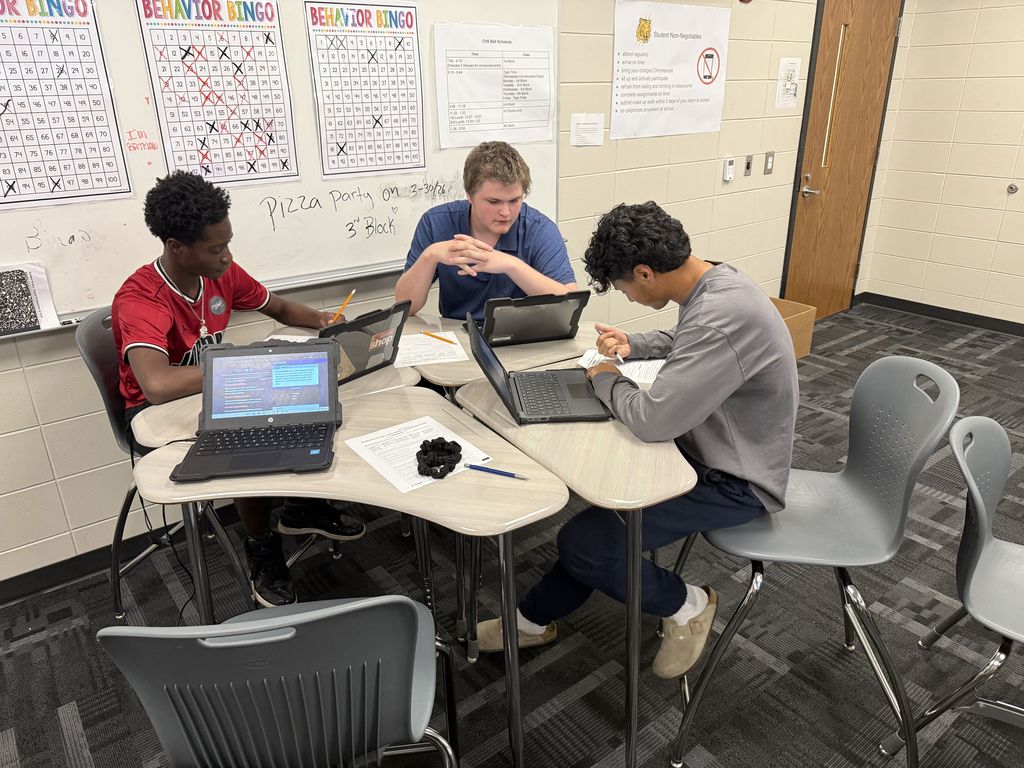 Image showing ⚖️ Order in the Court: Coach Lanier’s Class Takes on the Supreme Court! 🏛️ What happens when a peaceful protest turns chaotic, and a student is suspended without a chance to tell her side of the story? That was the high-stakes scenario facing Coach Lanier’s students recently! After studying Civil Rights, Civil Liberties, and Due Process, our Tigers put their knowledge to the test using an interactive iCivics court simulation. The case centered on a student’s right to a fair process and whether her school overstepped when they suspended her for carrying a protest sign. The Courtroom Roles: The Defense: Arguing for the school’s right to maintain order. The Plaintiff: Fighting for the student's right to due process and free speech. The Supreme Court Justices: Reviewing the arguments and making the final ruling. This simulation was a powerful way to bridge the gap between our current unit and the Judicial Branch, showing exactly how the Supreme Court functions as an appellate court. Our students did an incredible job researching their positions and preparing for "heated" counter-arguments! 🐯🖤💛 #CivicsInAction #iCivics #DueProcess #SupremeCourt #FutureLawyers #TigerPride