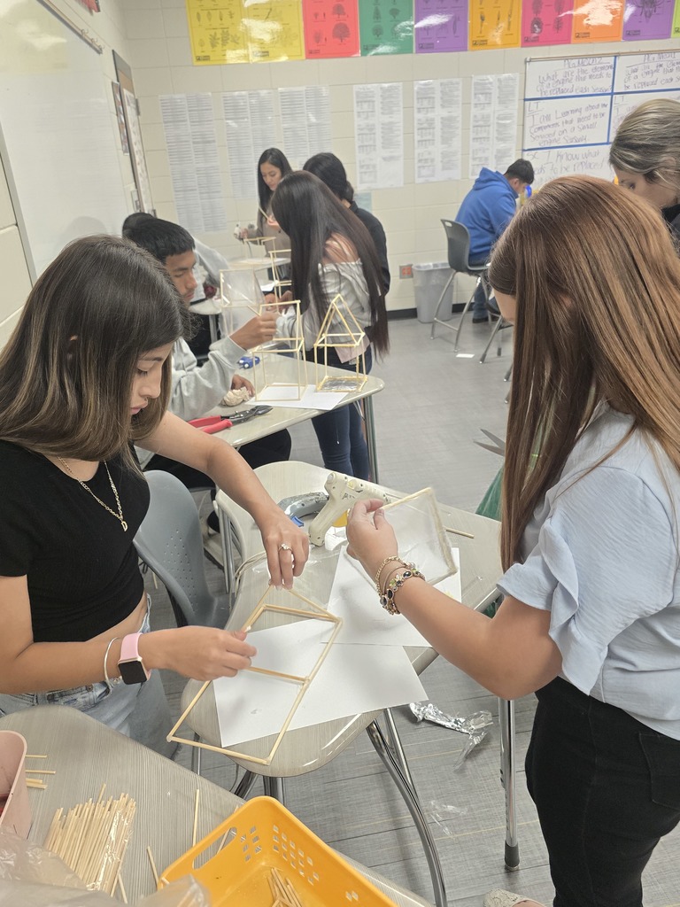 Image shows Mini Greenhouses, Major Skills! 🏗️🌱✨  Mr. Turner’s Horticulture students just leveled up! After studying different structural designs, they went hands-on to build their own mini greenhouses. 🔨  From frame design to climate control, these Tigers are learning exactly what it takes to keep a crop thriving. 🌡️🌿   #TheDEN #Horticulture #MiniGreenhouse #AgKids #ClaxtonHighSchool #HandsOnAg