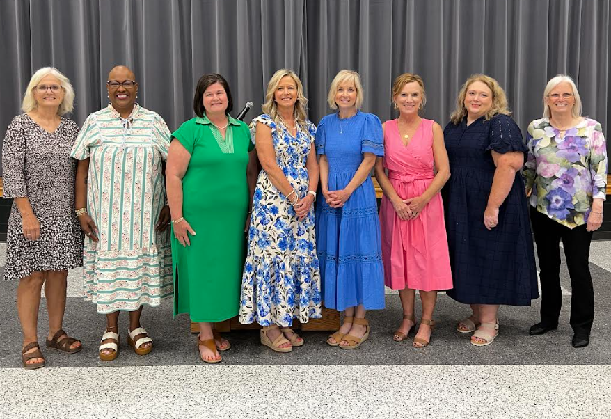 Picture of Evans County Schools retirees.