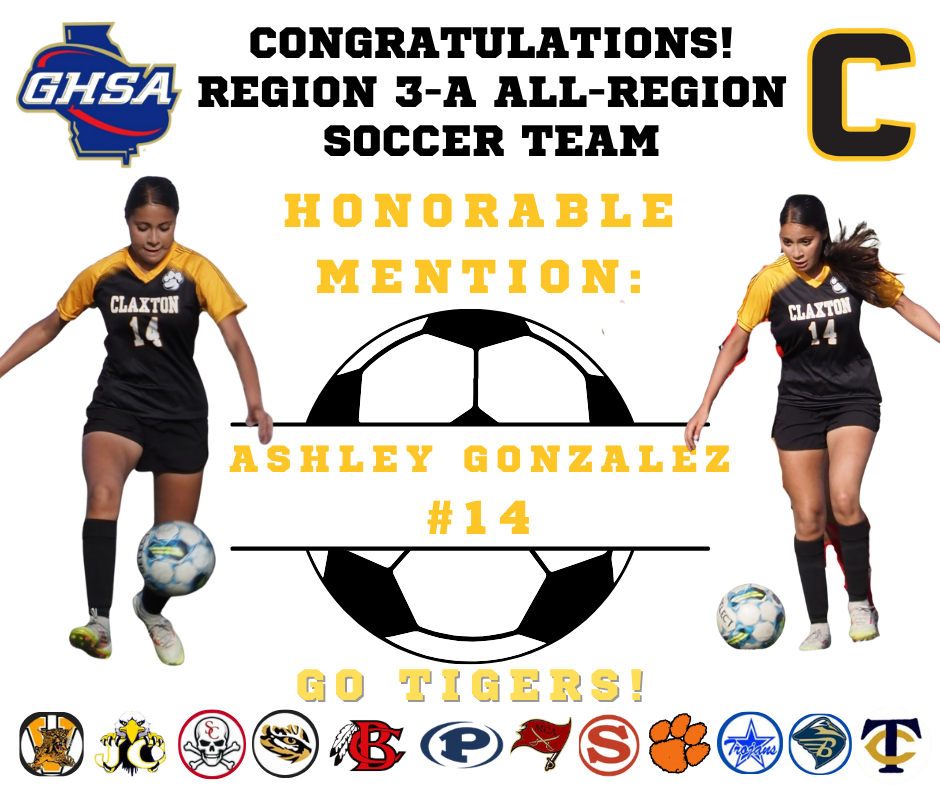 Ashley Gonzalez All Region Honorable Mention