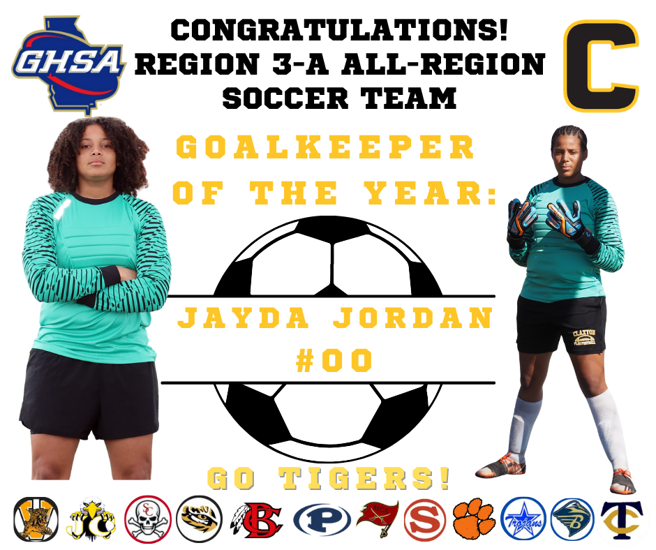Jayda Jordan All Region Goalkeeper of the Year