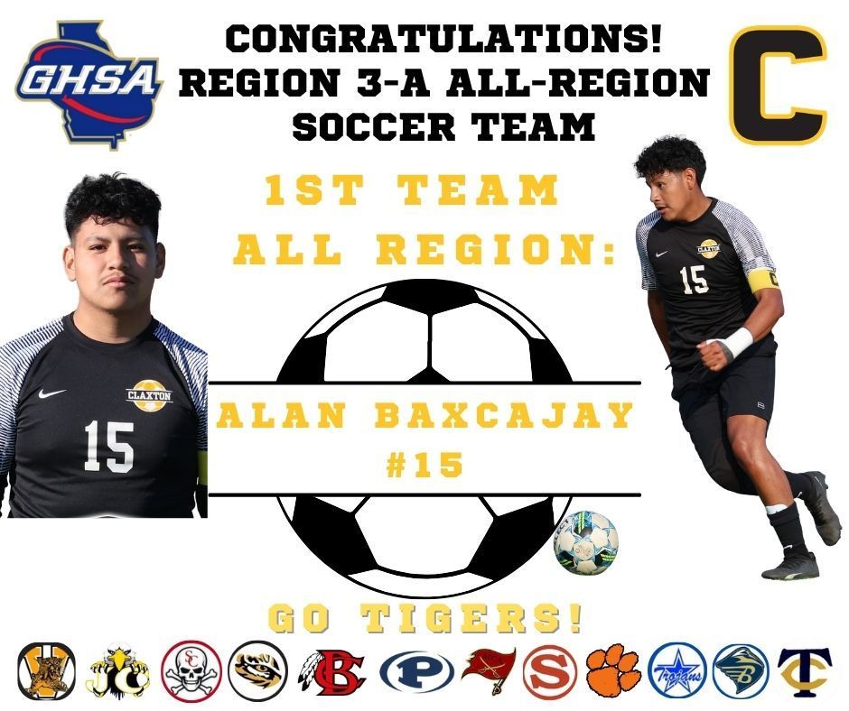 Alan Baxcajay 1st Team All Region