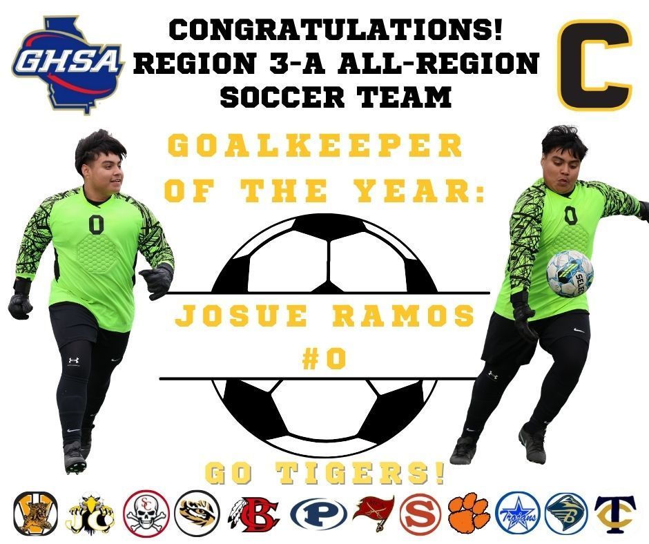 Josue Ramos All Region Goalkeeper of the Year