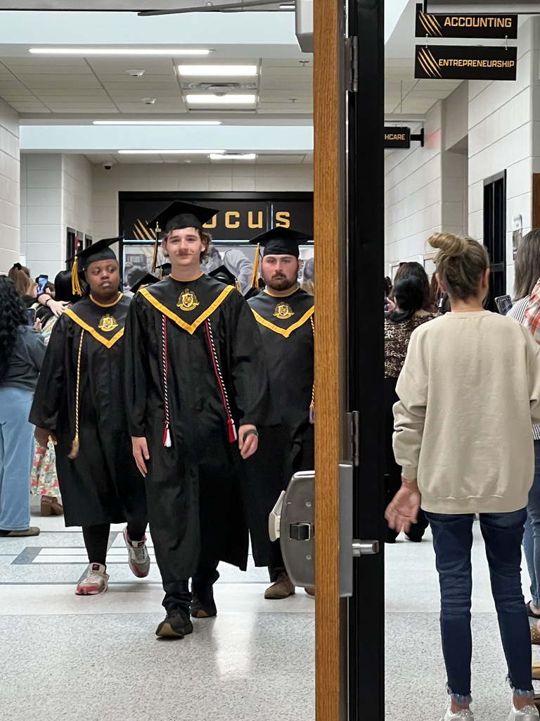 Image showing 🎓 One Last Walk, A Lifetime of Memories: The Class of 2026 Hall Walk 🎓  Today, Friday, May 15, 2026, the hallways of Evans County Schools were filled with a special kind of magic. Our seniors donned their graduation regalia and took their final walk through the schools that helped shape them into the young men and women they are today.  As they marched through the halls, they weren't just walking for themselves—they were walking for the elementary students who gave them high-fives and the middle schoolers who looked up with wide eyes. This tradition serves as a powerful reminder of what hard work and perseverance look like.  Why the Hall Walk matters:  Inspiring the Next Generation: Younger Tigers get to see exactly what their goal is.  A "Thank You" to Teachers: It’s a chance for former teachers to see how much their "little ones" have grown.  The Final Countdown: Tomorrow, these same students will cross Veterans Memorial Field as graduates!  Congratulations to the Class of 2026. You’ve left your mark on these halls, and we can’t wait to see you lead the way tomorrow! 🐯🖤💛  #TheDEN #ClassOf2026 #SeniorHallWalk #TigerLegacy #FullCircle #GraduationEve