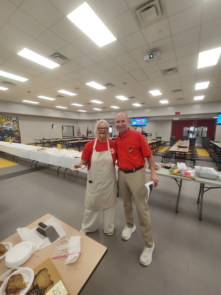 Claxton First Volunteer with Dr. Anderson, Superintendent.