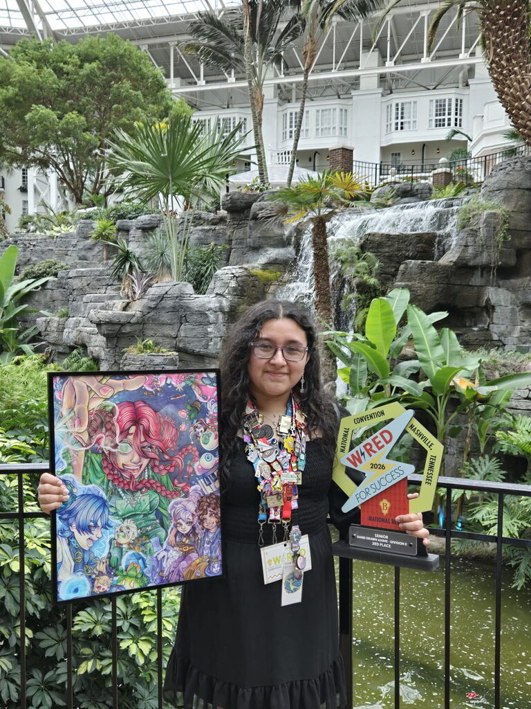Image showing 🏆 Nashville Wins! CHS Beta Students Bring Home National Accolades 🎸🐅 Our Claxton High School Beta Club students traveled to the National Beta Convention in Nashville, Tennessee, and they are walking away with some absolutely massive national accomplishments!  Competing against the best of the best from across the country, these three Tigers showed everyone what Evans County talent looks like:  🥇 Allisson Martinez – NATIONAL CHAMPION! Allisson completely dominated the Fiber Arts Division 1 category, walking away with the 1st place title. We have a National Champion in the building!  🥉 Hannah Hendrix – 3rd Place in the Nation! Hannah proved her academic elite status by placing 3rd in the 12th Grade Health & Physical Education Academic Test. This was no easy feat—Hannah had to crush a preliminary test just to qualify, and then test again live in Nashville to secure her podium spot.  🥉 Joselin Baltazar-Venegas – 3rd Place & A Historic Streak! Joselin earned an impressive 3rd place in Hand Drawn Anime Division 2. Incredibly, this win cements a flawless legacy: Joselin has placed in the Top 5 at Nationals all four years of her high school career!  To go to Nationals is an honor, but to walk away with podium finishes and a national title is unforgettable. We are so incredibly proud of your hard work, talent, and dedication.  Help us congratulate Allisson, Hannah, and Joselin! 🎉🖤💛  #NationalBeta #BetaConvention2026 #NationalChampion #TigerPride #ClaxtonHighSchool #EvansCountySchools