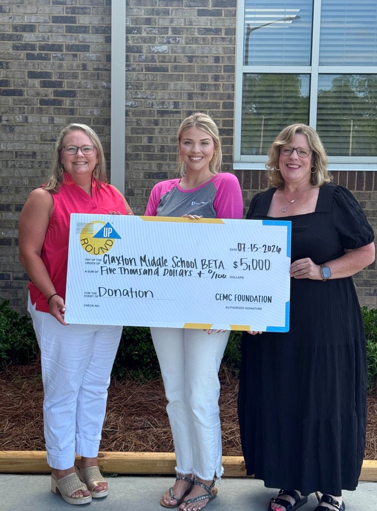Image showing 💛 A Heartfelt Thank You to the Canoochee EMC Foundation! ✨ We are incredibly grateful for the continued support of our amazing community! Claxton Middle School is thrilled to share that Mrs. Snyder and Mrs. Myers were recently honored to accept an incredibly generous $5,000 donation from the Canoochee EMC Foundation on behalf of our CMS BETA Program! 🎓🎉 This meaningful contribution is going to make a massive difference for our students. These funds will provide valuable resources and exciting opportunities that help our BETA members: 🌟 Grow as leaders through character-building experiences. 🤝 Serve others through local community service projects. 📈 Strive for academic excellence and represent CMS with pride. Thank you, Canoochee EMC Foundation, for believing in our students, investing in their future, and partnering with us. Your generosity makes a lasting impact that will be felt throughout our hallways and our entire community! 🐯🖤 #CMSBeta #CanoocheeEMC #CommunityPartnership #InvestingInOurYouth #ClaxtonMiddleSchool #TigerPride