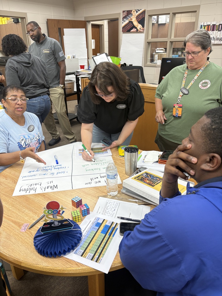 Image showing 🎮 Leveling Up for a Powerful New School Year at CMS! 🚀 As we kicked off the new school year 🎒🎉, the Claxton Middle School faculty and staff were led by the CMS Leadership Team as we embraced our theme: Level Up! 🎮📈 Together, we reflected on past and current student achievement data 📊, took a deep dive into the instructional practices that are making a positive impact 💡, and identified the areas where we can continue to grow 🌱. Our commitment is to build on our successes while strengthening our instruction to ensure every student reaches their full potential ⭐🚀. The morning also gave us the opportunity to welcome our new staff members 👏👋 and enjoy fellowship over breakfast ☕🥯 as we continue building a strong, unified team 🤝✨. We are energized, prepared, and excited to welcome our students and families back to CMS! ❤️🏫 Here's to an incredible year of learning, growth, and Leveling Up together! 🙌🥳 #LevelUp #CMSProud #OneTeamOneMission #StudentSuccess