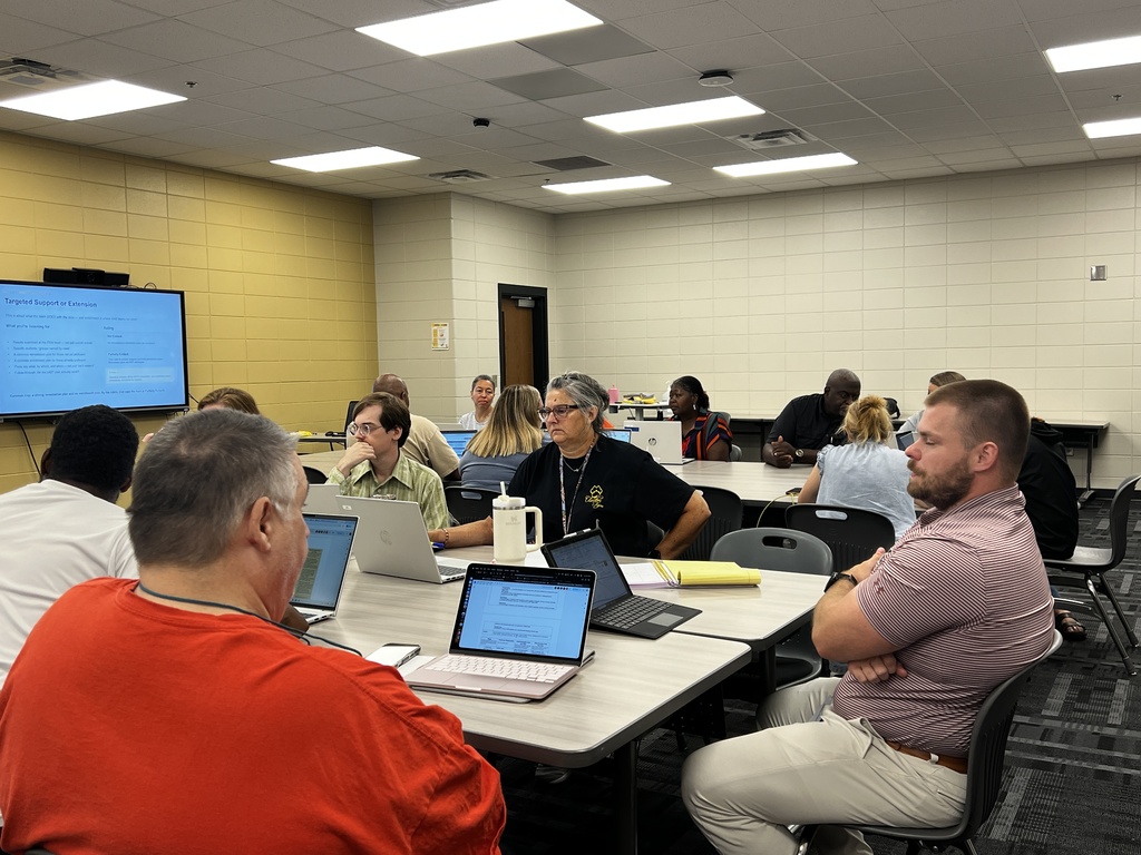 Image showing 📈 Turning Plans into Action! 🧠✨ Work for the 2026–2027 school year is officially underway! 🚀 CHS educators met to review our School Improvement Plan (SIP) and roll out our new PLT structure for the upcoming year.  We aren't just setting goals—we’re putting strategic action plans into motion to ensure every Tiger has the tools, support, and environment they need to succeed! 💡🐅  Stay tuned for big things this year! 🖤💛  #ContinuousGrowth #TeacherLeaders #PLTs #SchoolImprovement #ClaxtonTigers #BackToSchoolPrep