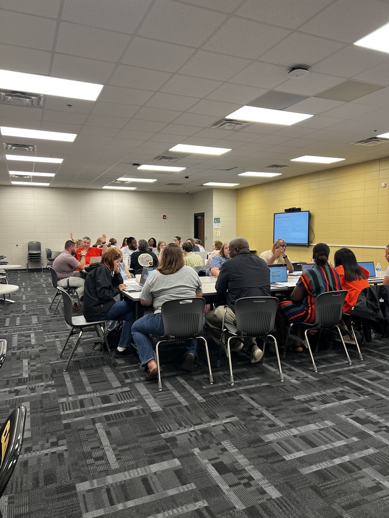 Image showing 📈 Turning Plans into Action! 🧠✨ Work for the 2026–2027 school year is officially underway! 🚀 CHS educators met to review our School Improvement Plan (SIP) and roll out our new PLT structure for the upcoming year.  We aren't just setting goals—we’re putting strategic action plans into motion to ensure every Tiger has the tools, support, and environment they need to succeed! 💡🐅  Stay tuned for big things this year! 🖤💛  #ContinuousGrowth #TeacherLeaders #PLTs #SchoolImprovement #ClaxtonTigers #BackToSchoolPrep