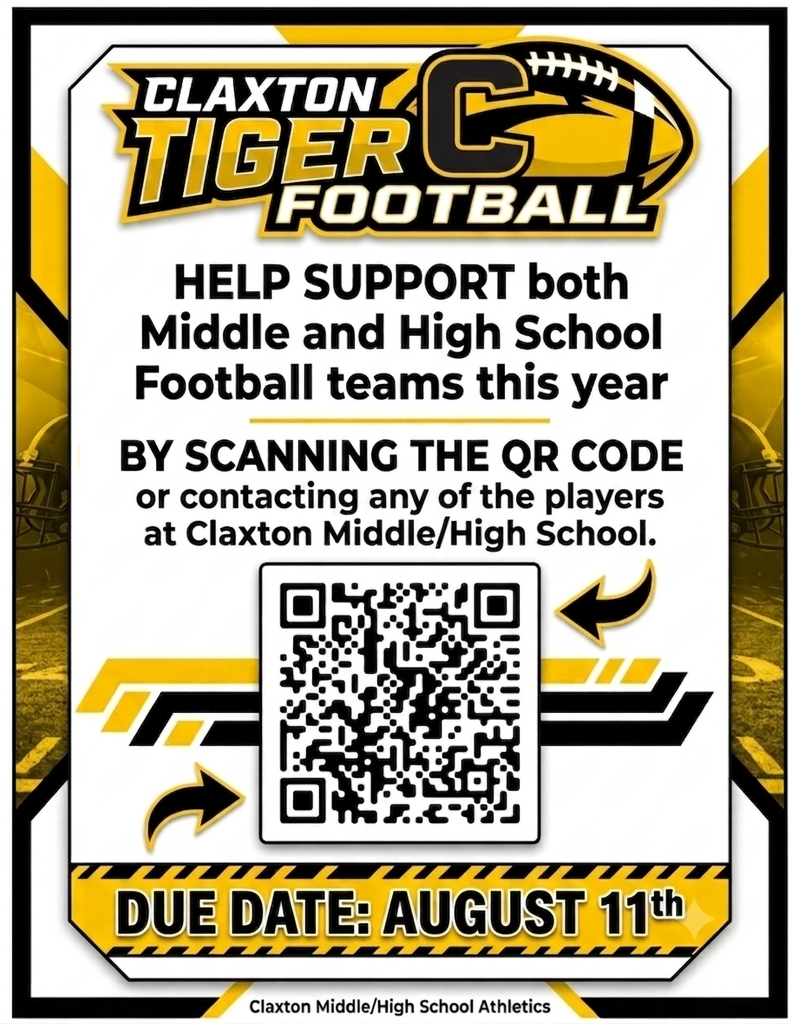 Claxton Tiger Football QR Code Photo